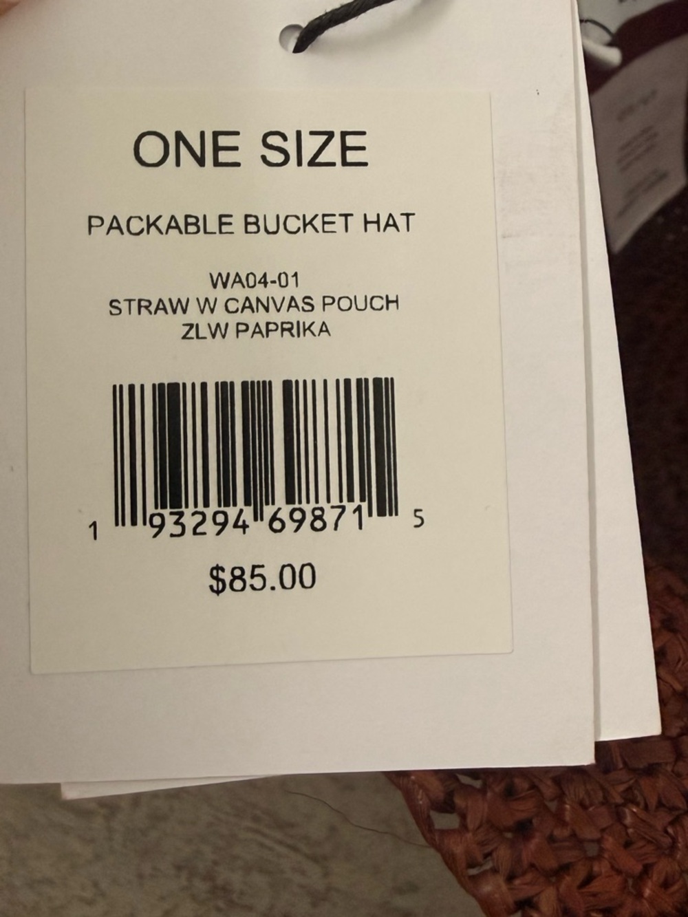 NEW NWT Onia Raffia Golden Khaki Bucket Hat — Straw - Picture 7 of 10